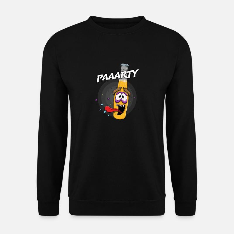 Lustige Bierflasche - Unisex Pullover - Schwarz