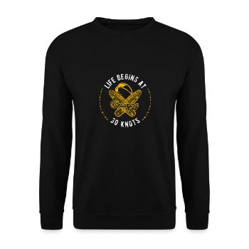 Kite Surfen - Unisex Pullover - Schwarz - Vorne - Alina (178cm) & Michal (187cm)
