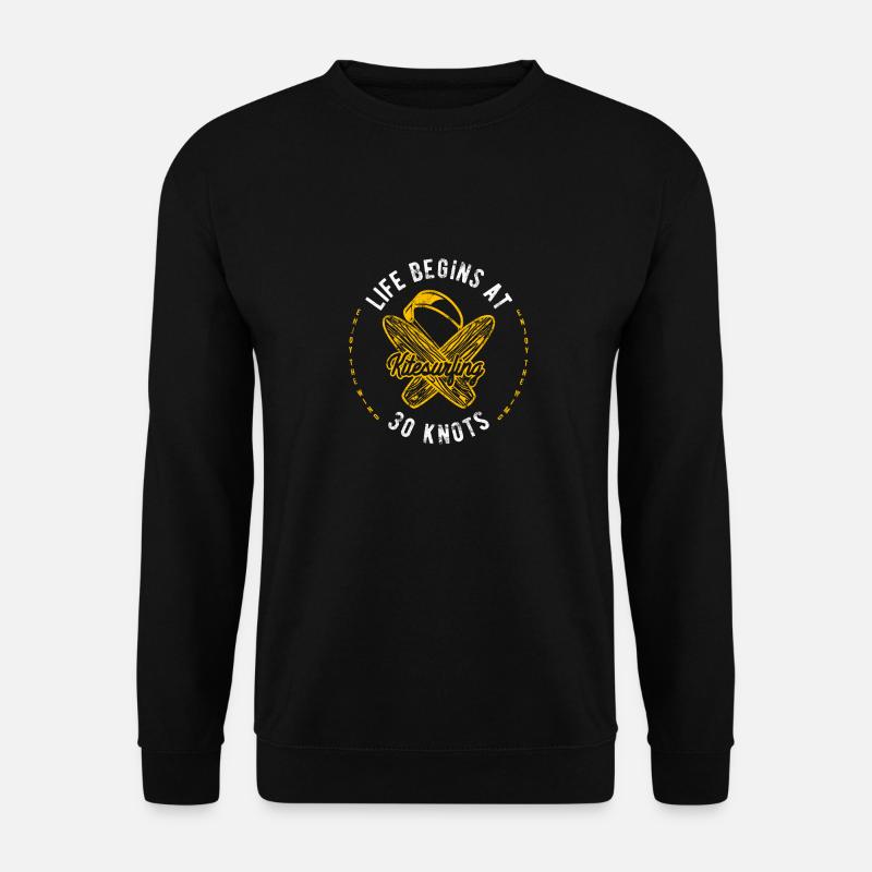 Kite Surfen - Unisex Pullover - Schwarz
