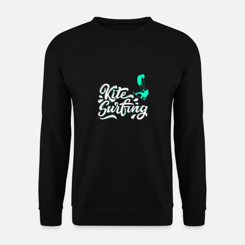 Kite Surfen - Unisex Pullover - Schwarz