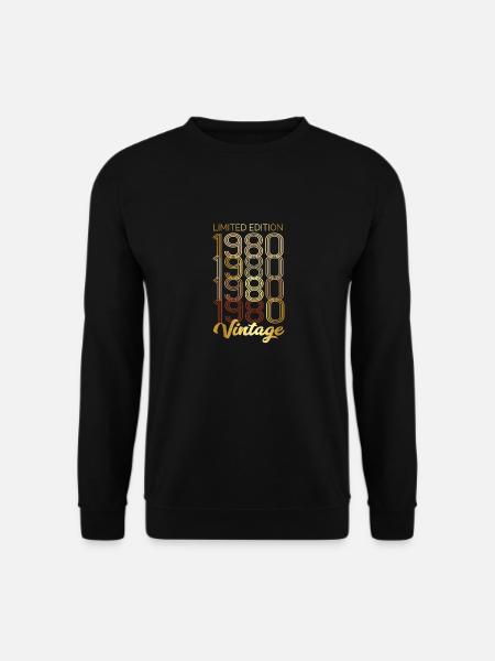 Geburtstag 1980 limited Edition Shirt - Unisex Pullover - Schwarz