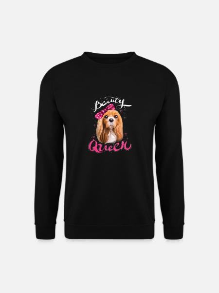 BEAUTY QUEEN Cavalier King Charles Spaniel Shirt - Unisex Pullover - Schwarz