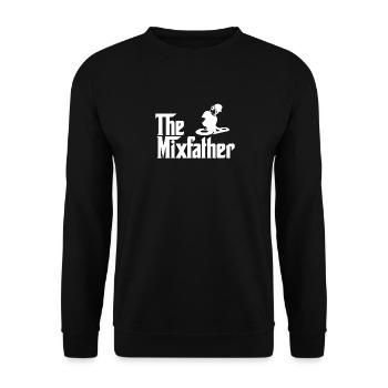 The Mixfather Dj Disc Jockey gift - Unisex Sweatshirt - black - Front - Alina (178cm) & Michal (187cm)