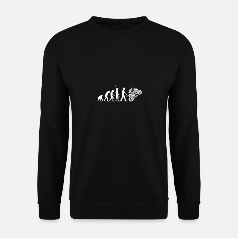Moto Evolution Monkey Racing Machine - Sweat-shirt Unisexe - noir