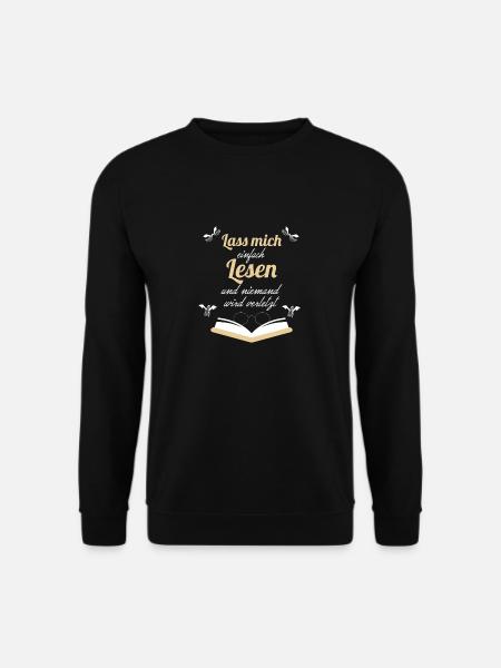 Lesen Leseratte Geschenk Retro Vintage Geschenk - Unisex Pullover - Schwarz