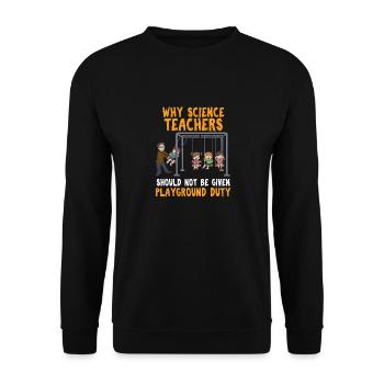 Cadeau de physique professeur scientifique physicien - Sweat-shirt Unisexe - noir - Devant - Alina (178cm) & Michal (187cm)