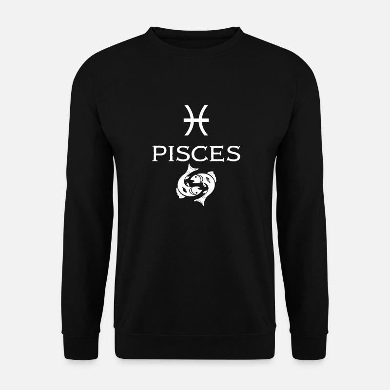 Pisces Pisces Zodiac Gift - Unisex Sweatshirt - black