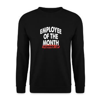 Employee Of The Month Runner Up - Unisex Sweatshirt - black - Front - Alina (178cm) & Michal (187cm)