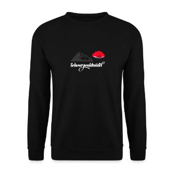 Schwarzwaldmädel Bollenhut Tracht Schwarzwald - Unisex Pullover - Schwarz - Vorne - Alina (178cm) & Michal (187cm)
