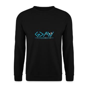 God Is Greater Than HIghs And Lows Disciple Und Ch - Unisex Sweatshirt - black - Front - Alina (178cm) & Michal (187cm)