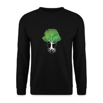 Tree tattoo tattoo artist or nature lover - Unisex Sweatshirt - black - Front - Alina (178cm) & Michal (187cm)