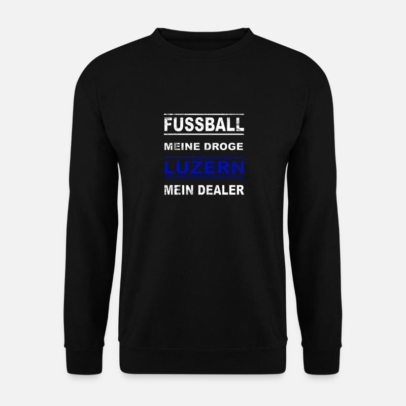 Luzern T Shirt und Geschenk für Fussballfans - Unisex Pullover - Schwarz