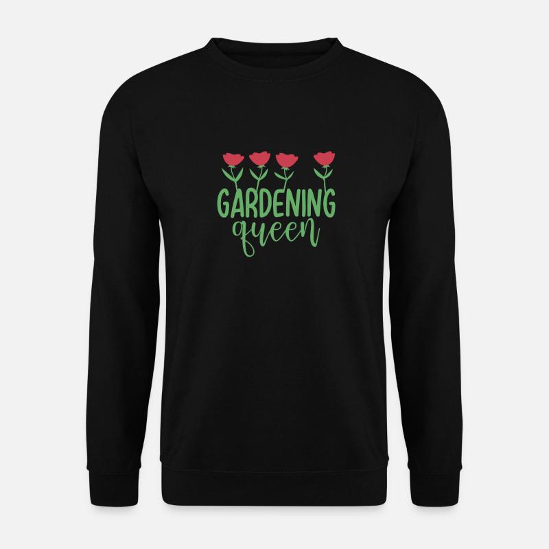 Gardening queen - Unisex Pullover - Schwarz