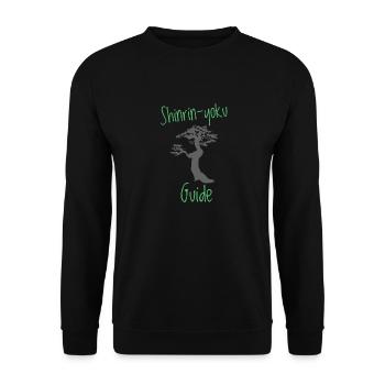 Shinrin-yoku guide Baum und Waldbaden Instructor - Unisex Pullover - Schwarz - Vorne - Alina (178cm) & Michal (187cm)