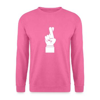 Daumen drücken - Unisex Pullover - Pink - Vorne