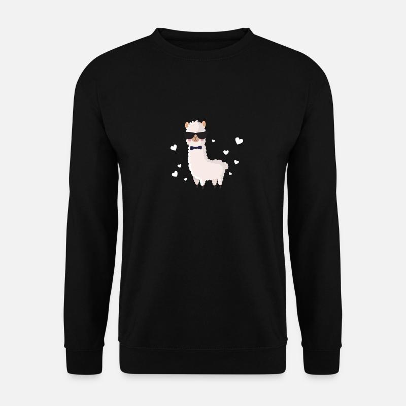 Alpaca Cute - Unisex Sweatshirt - black