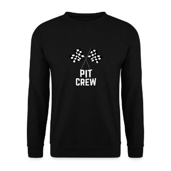 Chemise fanatique de pit crew racing - Sweat-shirt Unisexe - noir - Devant - Alina (178cm) & Michal (187cm)