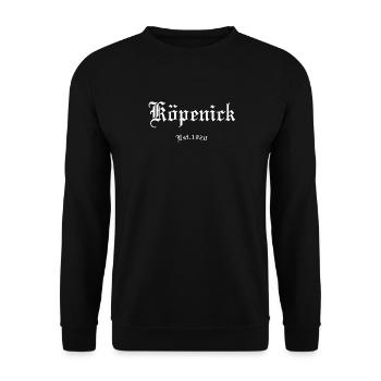 Köpenick 1920 Berlin ost gift idea cult - Unisex Sweatshirt - black - Front - Alina (178cm) & Michal (187cm)
