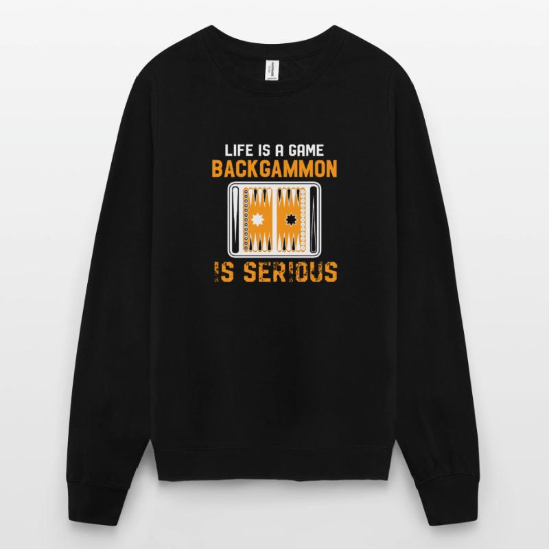 Backgammon Backgammon ist ernst Unisex Pullover