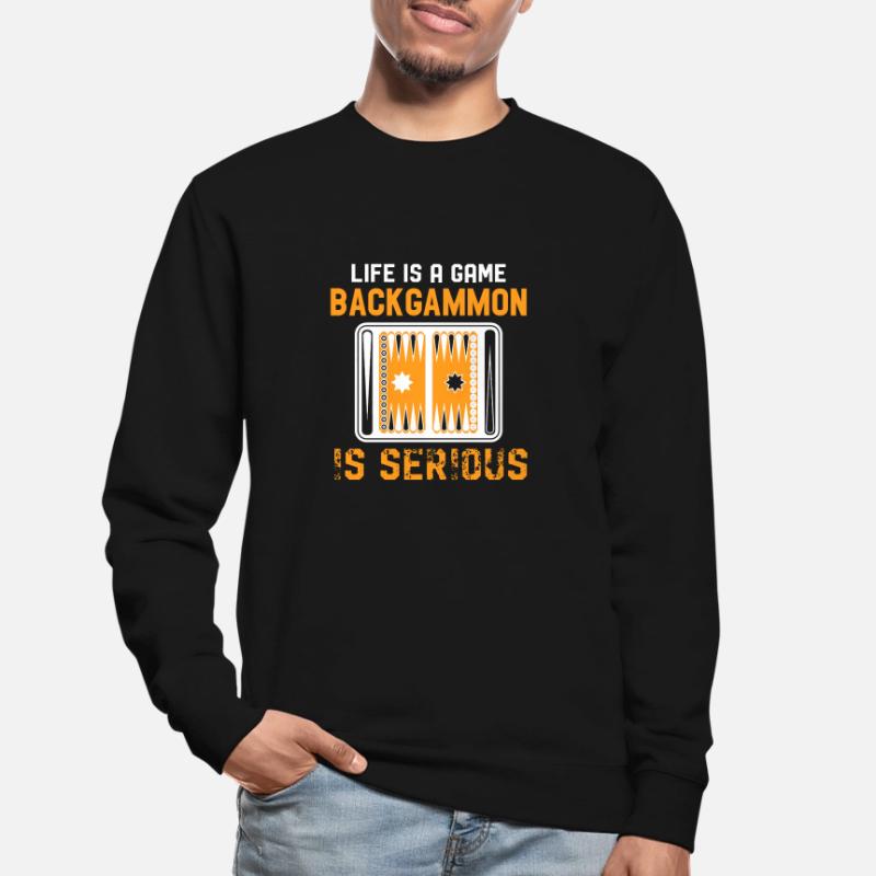 Backgammon Backgammon ist ernst Unisex Pullover
