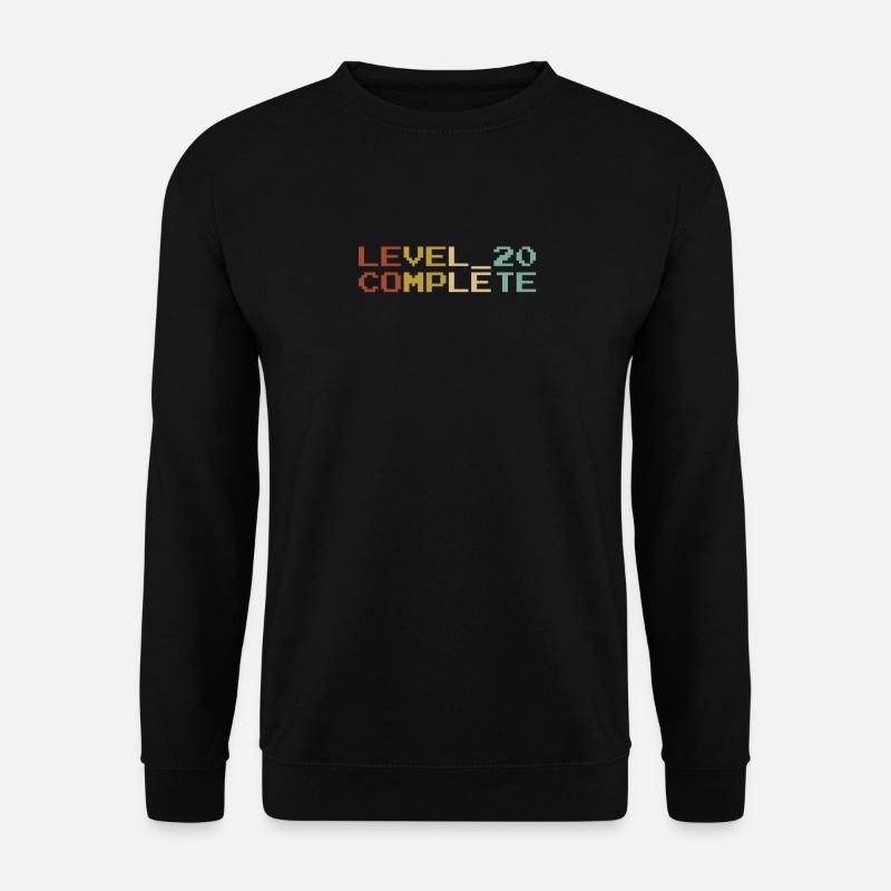 20 Jahre - 20. Geburtstag Level 20 Complete - Unisex Pullover - Schwarz