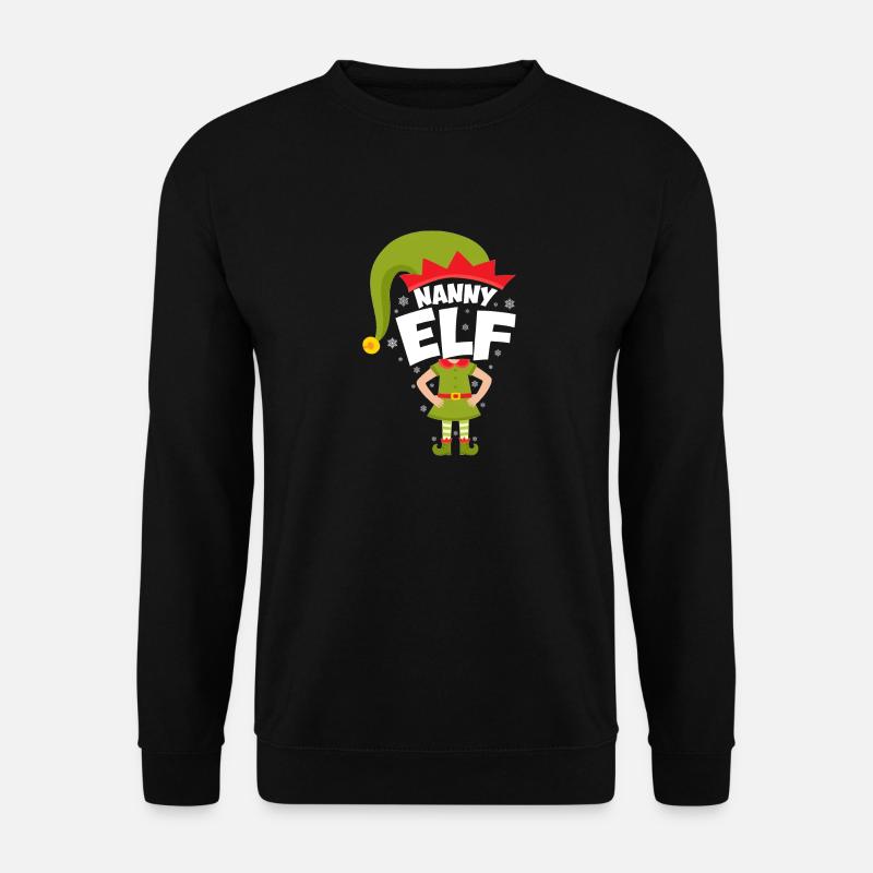 Nanny Elf - Unisex Pullover - Schwarz