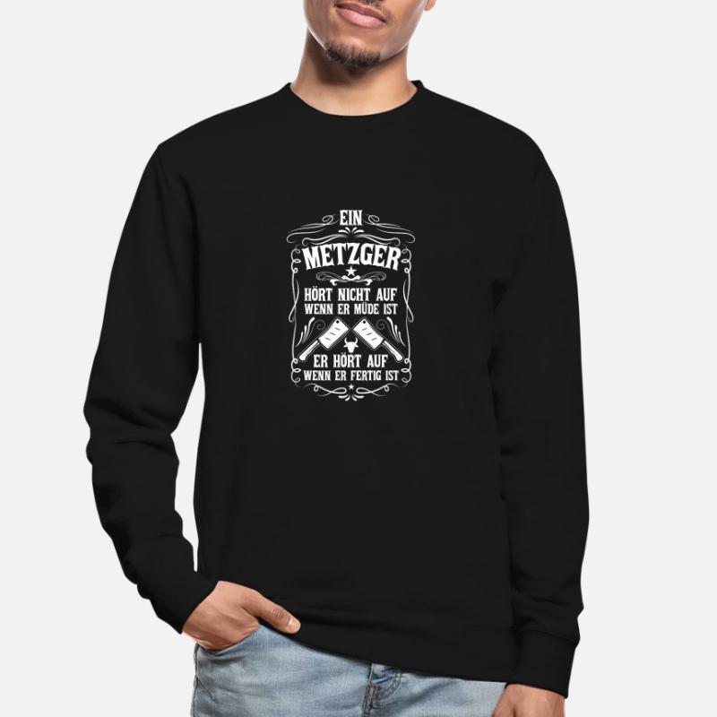 Metzger Fleischzerleger Geschenke Fleisch Unisex Pullover