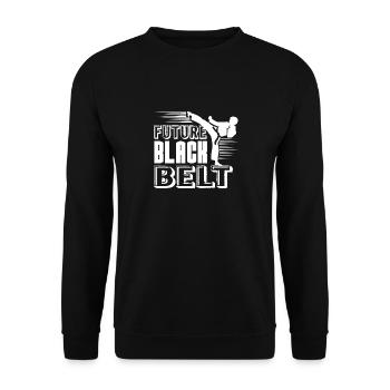 Karaté Future Black Belt - Sweat-shirt Unisexe - noir - Devant - Alina (178cm) & Michal (187cm)