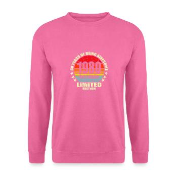 40 Years Of Being Awesome October 1980 Großvater o - Unisex Pullover - Pink - Vorne