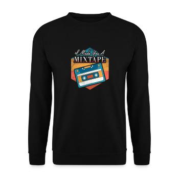 Je vous ai fait une chemise Old School Mixtape - Sweat-shirt Unisexe - noir - Devant - Alina (178cm) & Michal (187cm)