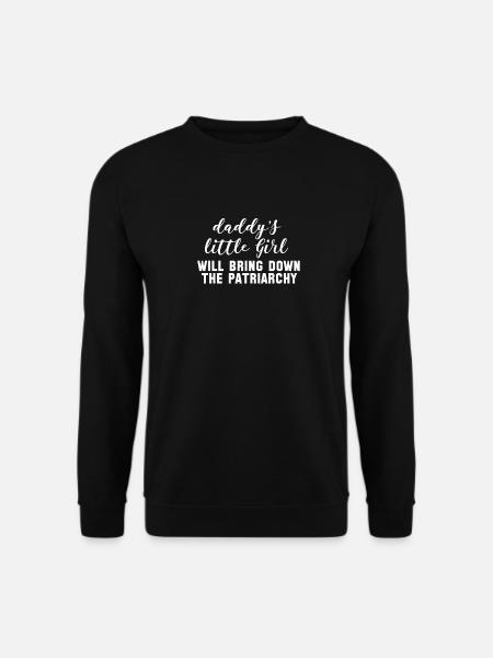 La petite fille de papa, fais tomber le patriarche - Sweat-shirt Unisexe - noir