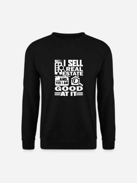 Immobilienmakler gut bei Immobilien - Unisex Pullover - Schwarz