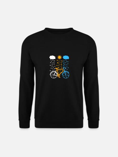 Fahrrad Rad Bike Rennrad Mountainbike Wetter - Unisex Pullover - Schwarz