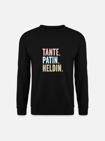 Tante Patin Heldin - Unisex Pullover - Schwarz