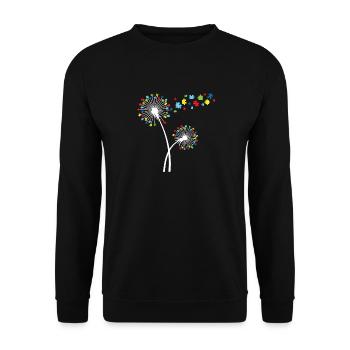 Chemise de la journée mondiale de sensibilisation à l'autisme - Sweat-shirt Unisexe - noir - Devant - Alina (178cm) & Michal (187cm)