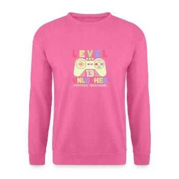 Level 13 Unlocked-Official Teenager - Unisex Pullover - Pink - Vorne