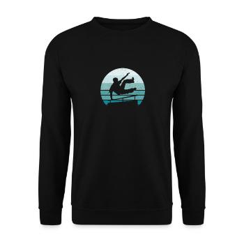 Parkour - Sweat-shirt Unisexe - noir - Devant - Alina (178cm) & Michal (187cm)