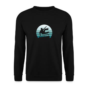 Parkour - Sweat-shirt Unisexe - noir - Devant - Alina (178cm) & Michal (187cm)