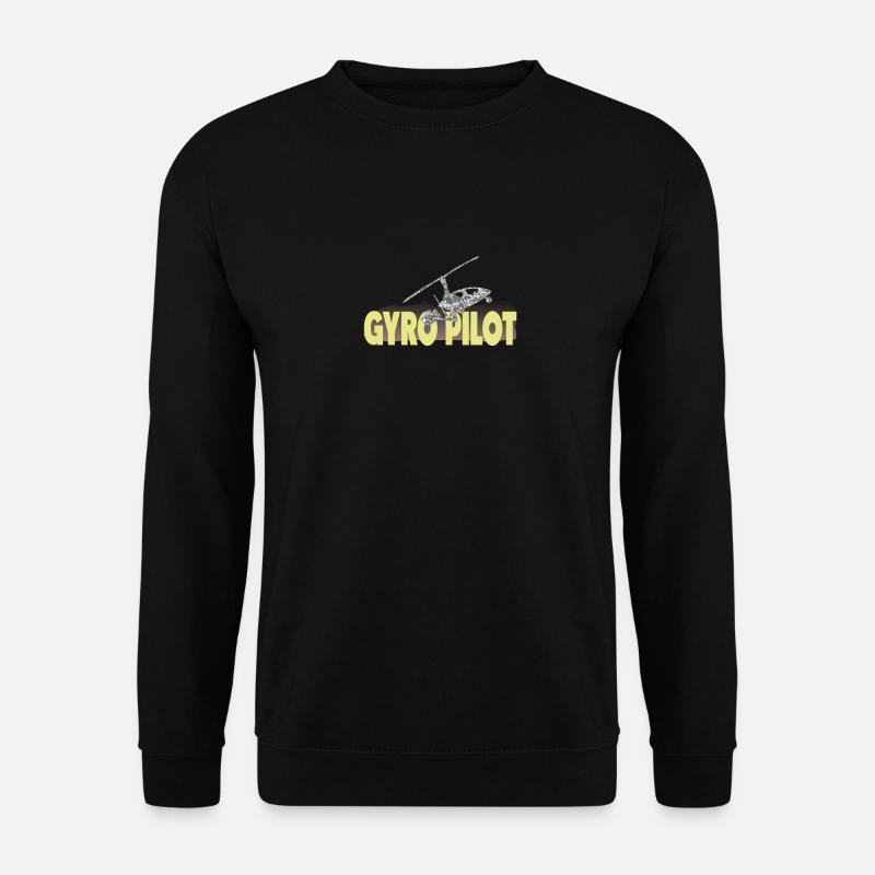 Tragschrauber Gyrocopter Ultraleichtflugzeug - Unisex Pullover - Schwarz