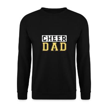 Cheer dad - Unisex Sweatshirt - black - Front - Alina (178cm) & Michal (187cm)