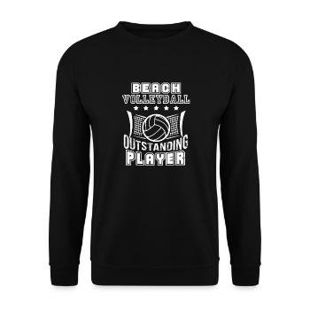 Beach Volleyball Outstanding Player - Unisex Sweatshirt - black - Front - Alina (178cm) & Michal (187cm)