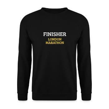 Finisher London Marathon - Unisex Pullover - Schwarz - Vorne - Alina (178cm) & Michal (187cm)