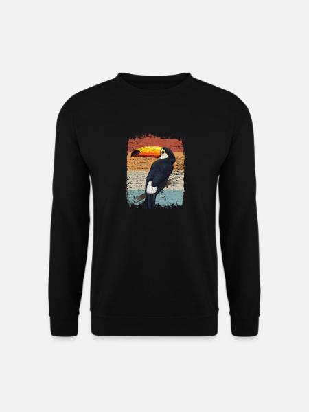 Toucan retro - Unisex Sweatshirt - black