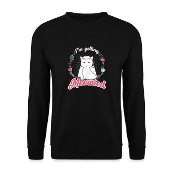 Je suis amoureux des chats Meowied - Sweat-shirt Unisexe - noir - Devant - Alina (178cm) & Michal (187cm)