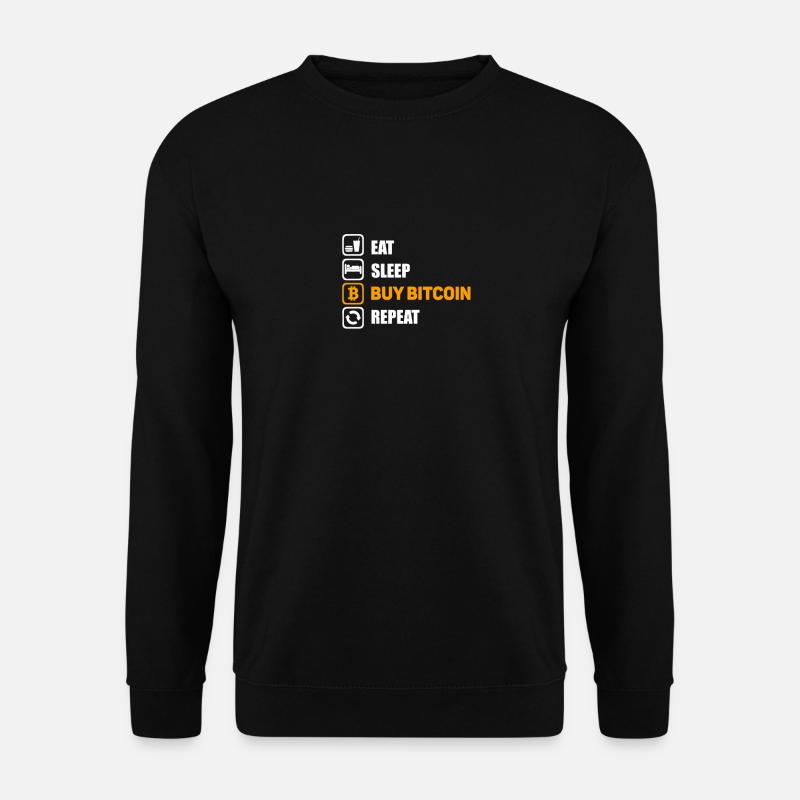 Bitcoin everyday - Unisex Sweatshirt - black