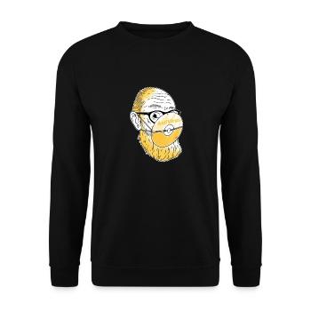 Anti-Coronavirus - Unisex Pullover - Schwarz - Vorne - Alina (178cm) & Michal (187cm)