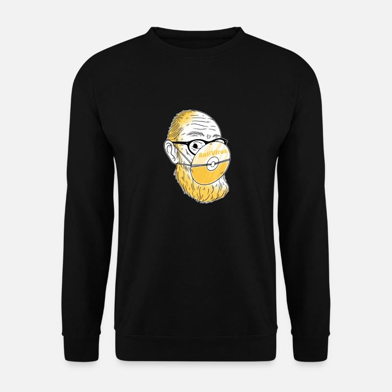 Anti coronavirus - Unisex Sweatshirt - black
