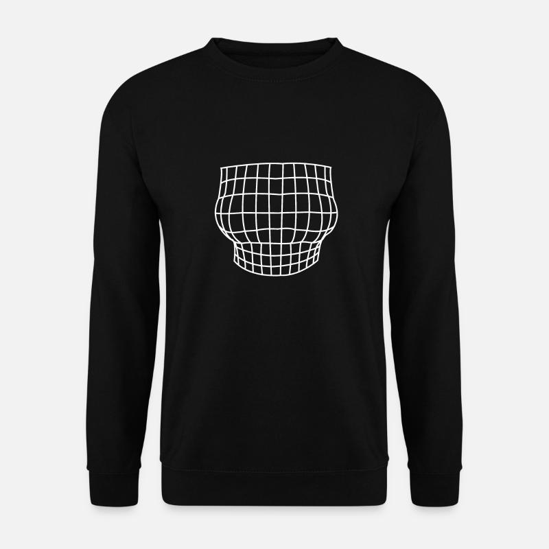 Enlarged breast Optical illusion - Unisex Sweatshirt - black