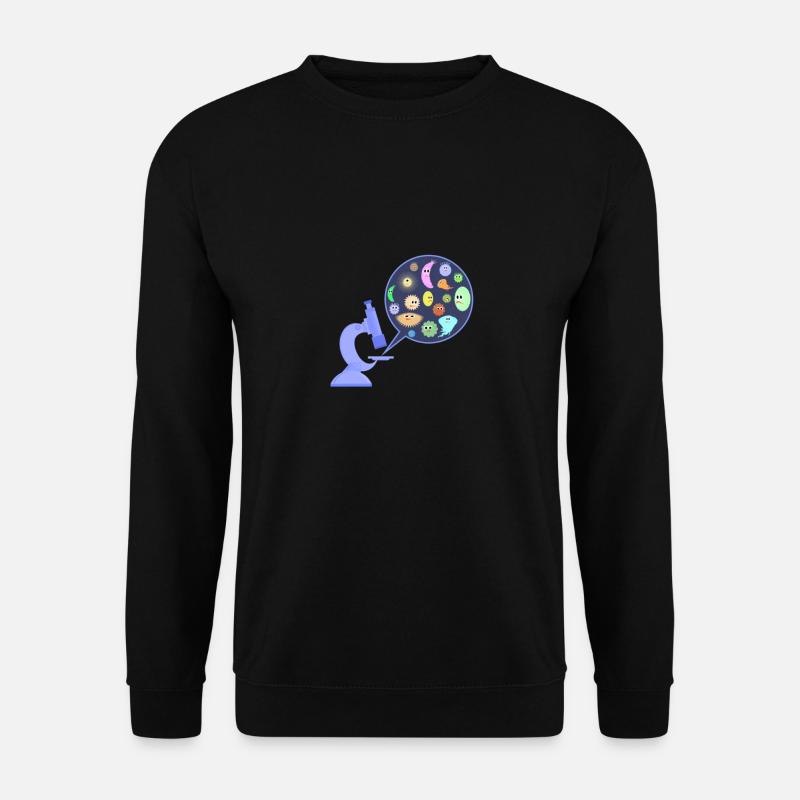 Keime unter dem Mikroskop - Unisex Pullover - Schwarz