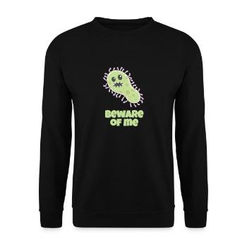 Nimmt euch in acht vor dem Virus - Unisex Pullover - Schwarz - Vorne - Alina (178cm) & Michal (187cm)